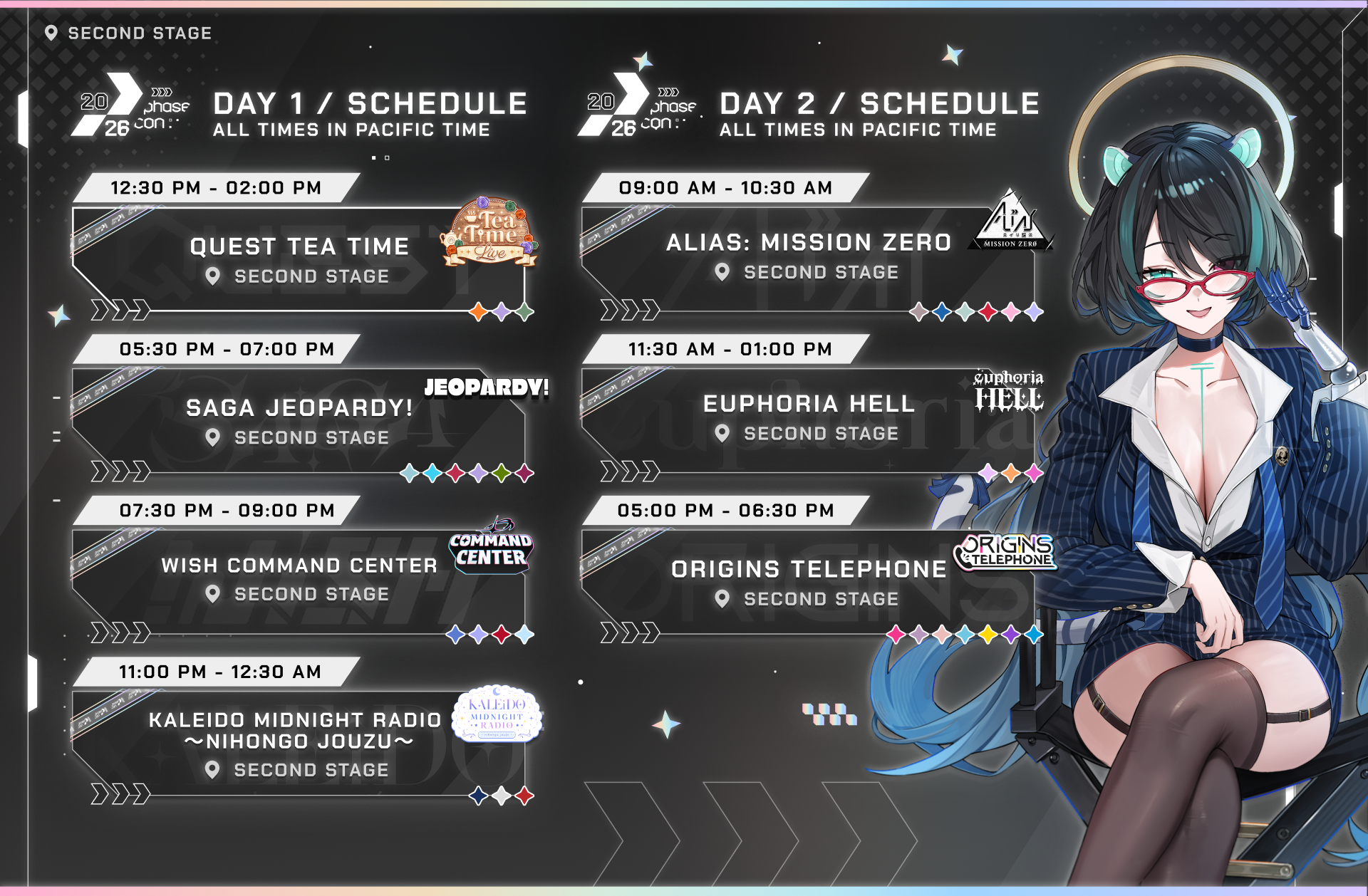 Second Stage Schedule